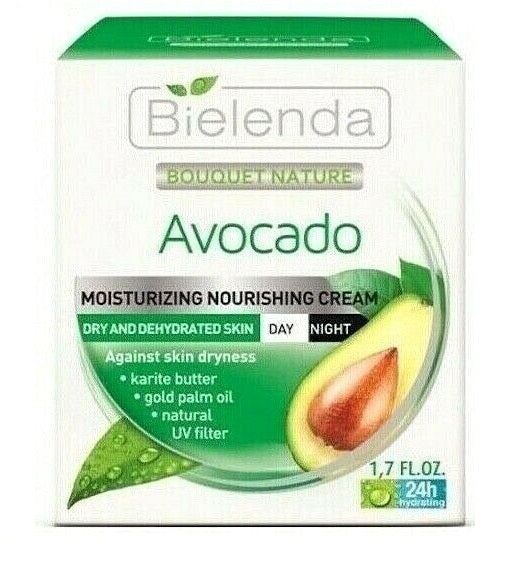 Bielenda Avocado Nawilżający krem ​​odżywczy do skóry suchej i odwodnionej 50ml