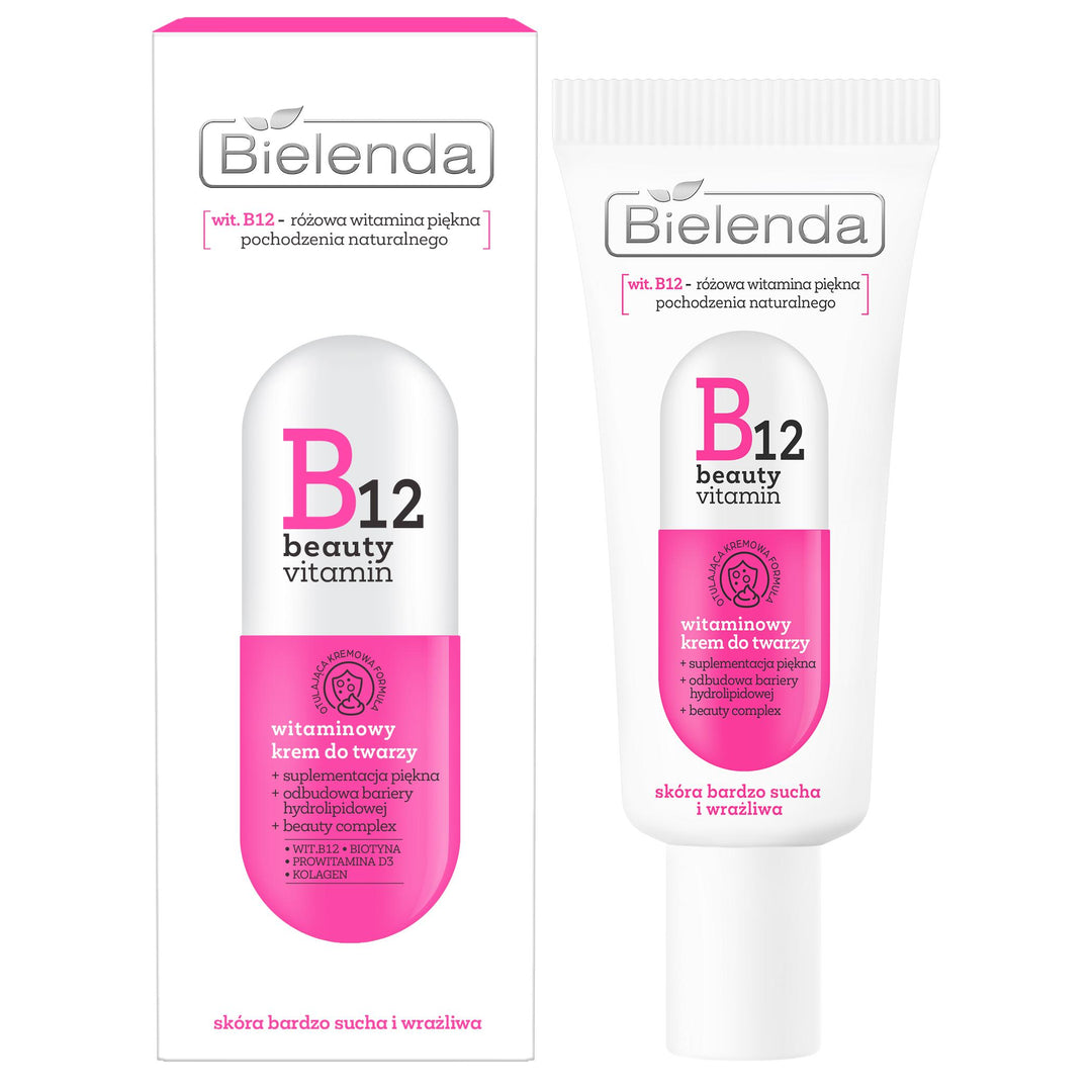 Bielenda B12 Beauty Vitamin Face Cream For Dry Sensitive Skin 50ml
