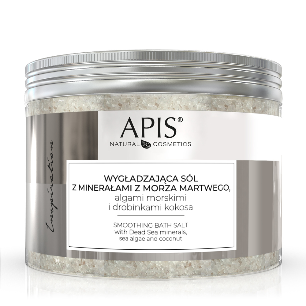 Apis Inspiration Sól do kąpieli wygładzająca z minerałami z Morza Martwego, algami morskimi i kokosem 650g