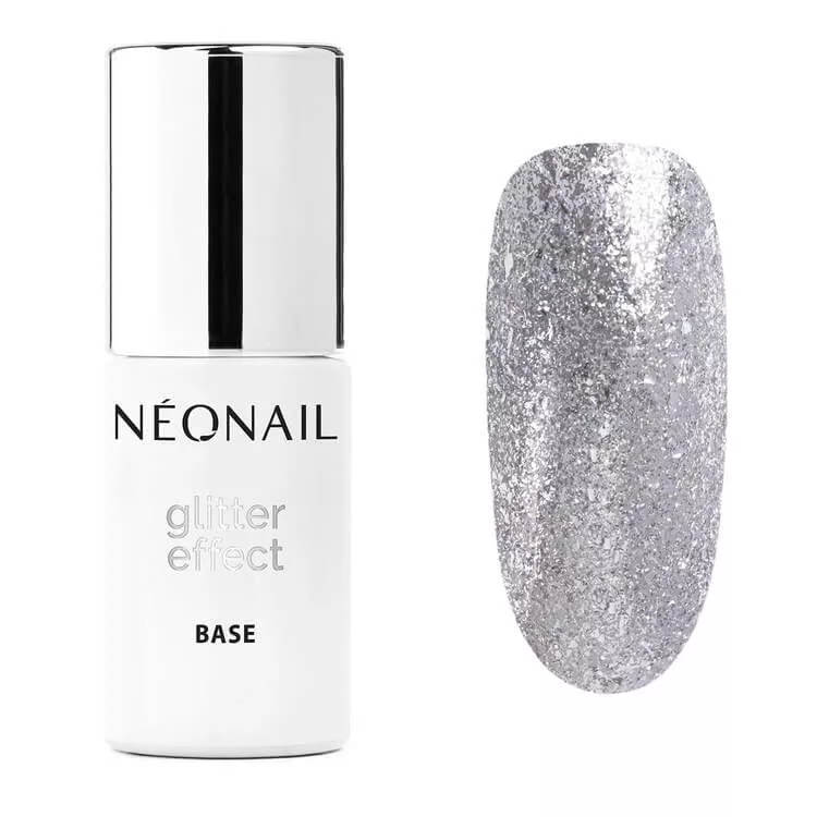 NeoNail UV/LED Soak Off Glitter Effect Base Silver 7,2 ml