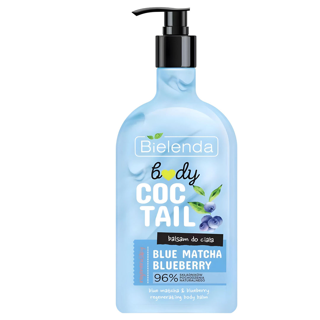 Bielenda Body Coctail Regenerujący Balsam do Ciała Blue Matcha Blueberry 96% Naturalnych Składników 400ml