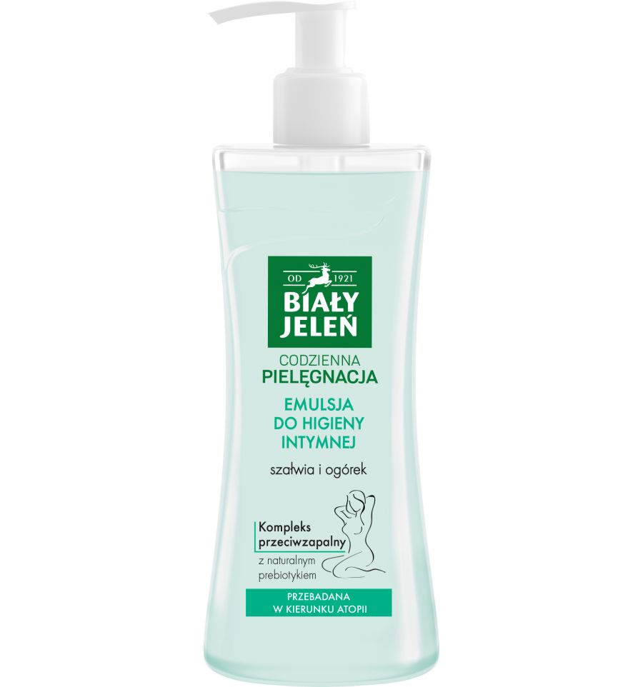 Biały Jeleń - Premium - EMULSION for intimate hygiene SAGE AND CUCUMBER 265ml 5900133013142