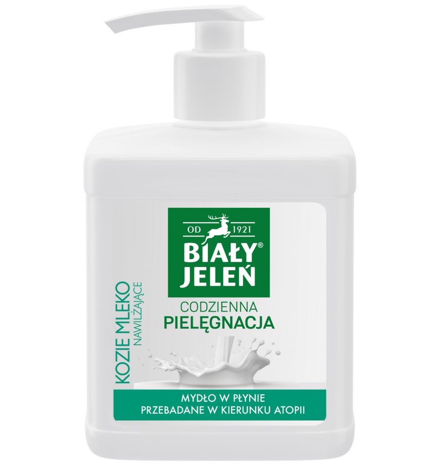 Biały Jeleń - Hipoalergiczne MYDŁO W PŁYNIE Z KOZIM MLEKIEM 500ml 5900133012084