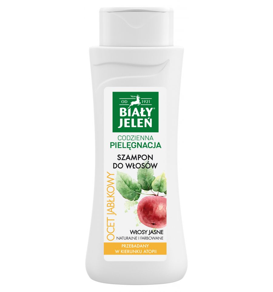 Biały Jeleń - Hipoalergiczny SZAMPON do włosów jasny blond naturalny i farbowany 300ml 5900133009954