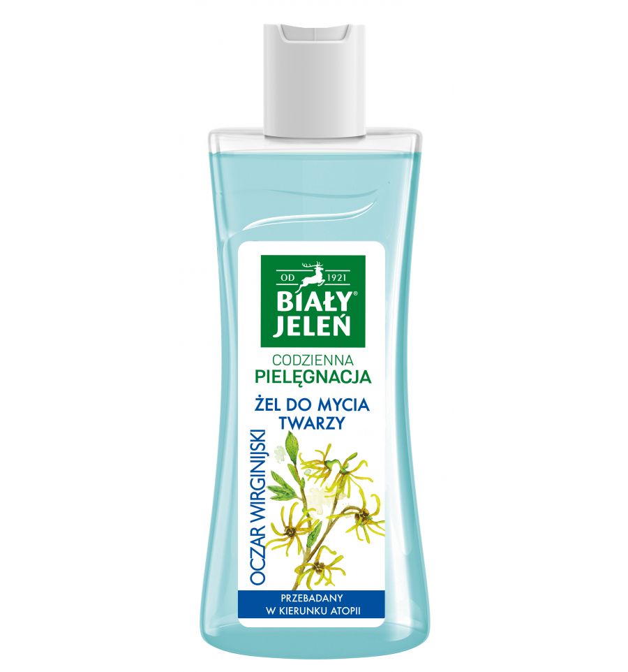 Biały Jeleń - Hypoallergenic Face Cleansing Gel with WITCH HAZEL for Oily & Acne-Prone Skin 265ml 5900133017614