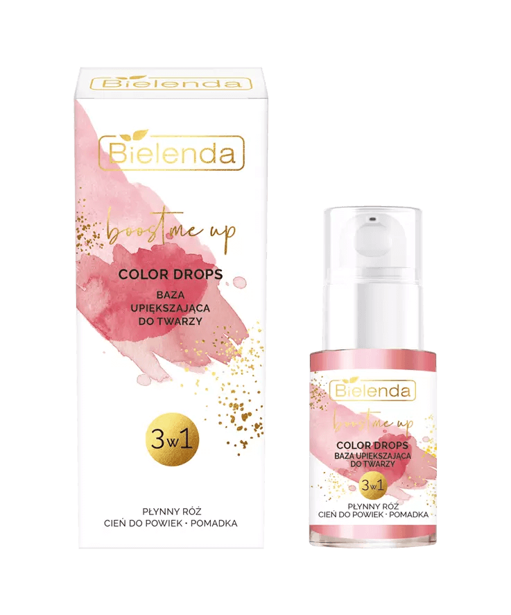 Bielenda Boost Me Up Colour Drops  3in1 Facial Beauty Base Blush and Eyeshadow 30ml