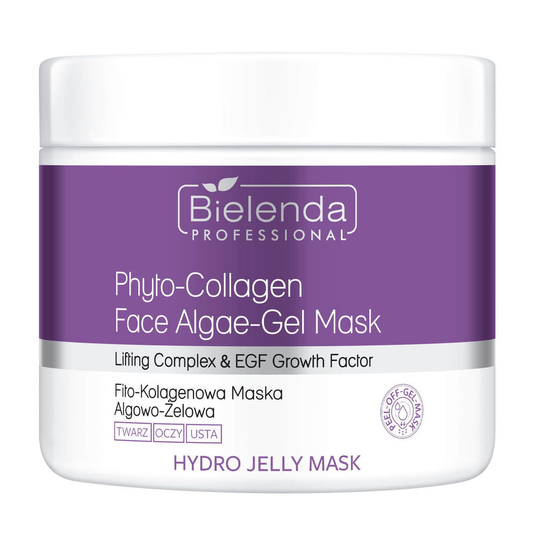 Bielenda Professional Hydro Jelly Firming Algae-Gel Mask Phyto-Collagen & EGF Growth Factor 190g