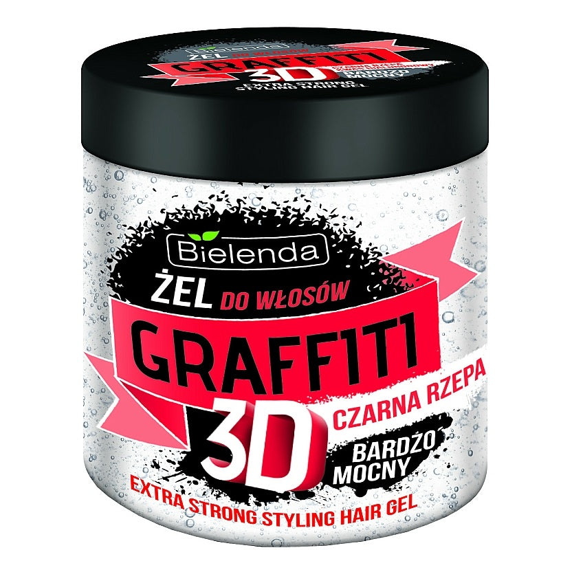 Bielenda Graffiti 3D Extra Strong Hair Gel with Black Turnip 250 g