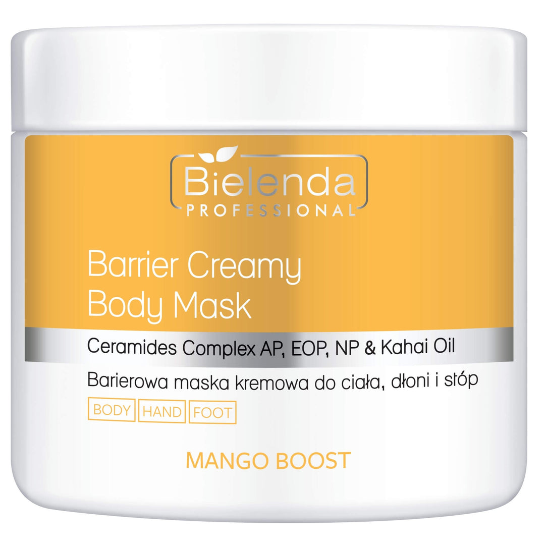 Bielenda Professional Mango Boost Barrier Kremowa Maska do Ciała Dłonie I Stopy 600g