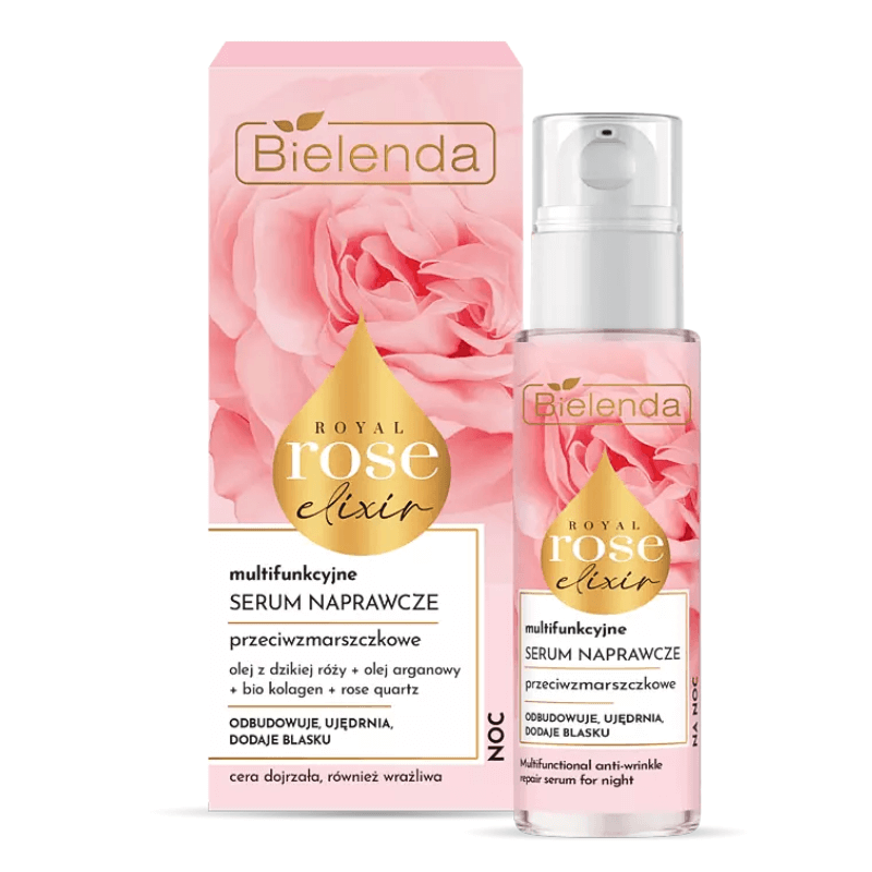 Bielenda Royal Rose Elixir Multifunkcyjne serum przeciwzmarszczkowe na noc 30ml