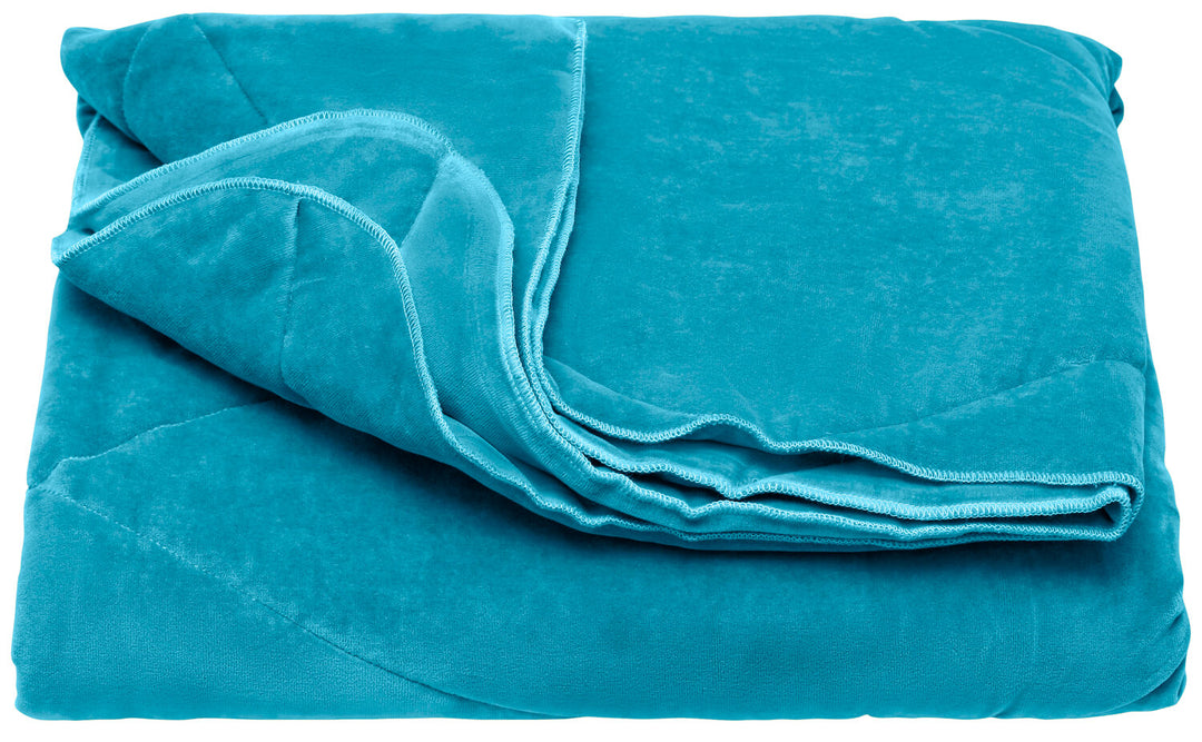 Velvet Thermal Blanket for Beauty Treatments 180 x 100cm - Turquoise