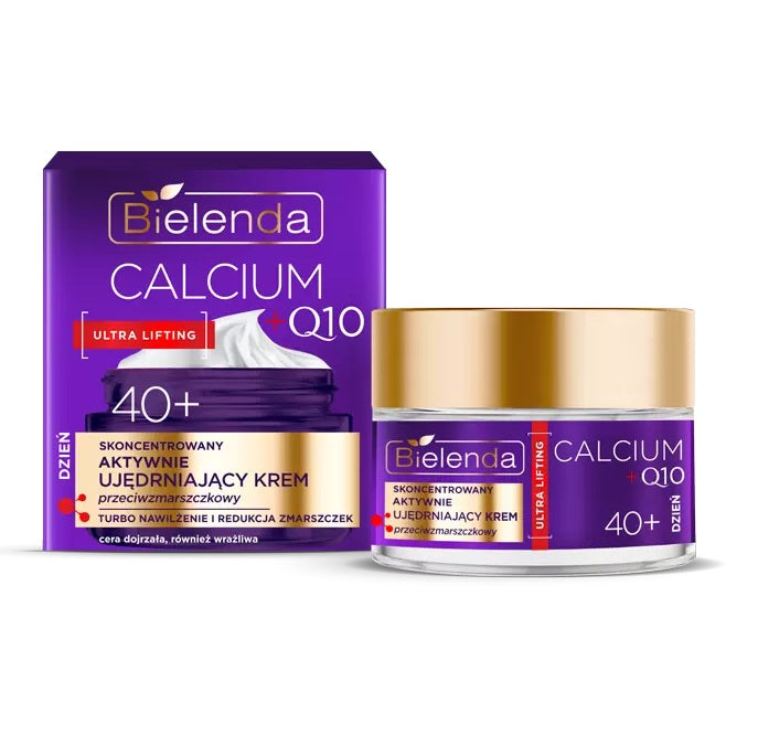 Bielenda Calcium + Q10 Ultra Lifting Aktywnie Ujędrniający 40+ Krem do Twarzy Dzień 50ml