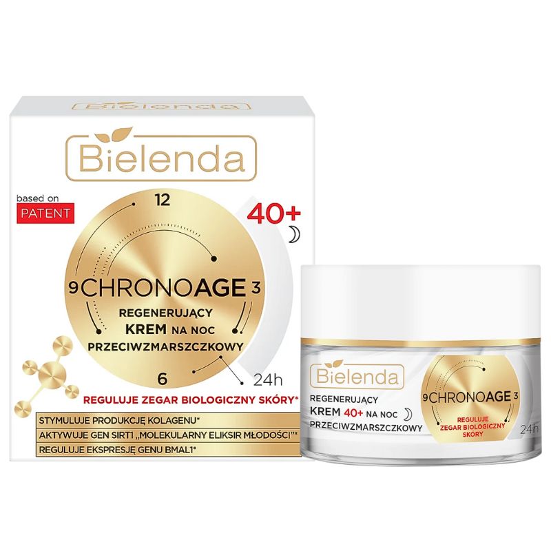 Bielenda Chrono Age 24h Regenerujący krem ​​przeciwzmarszczkowy na noc 40+ 50ml