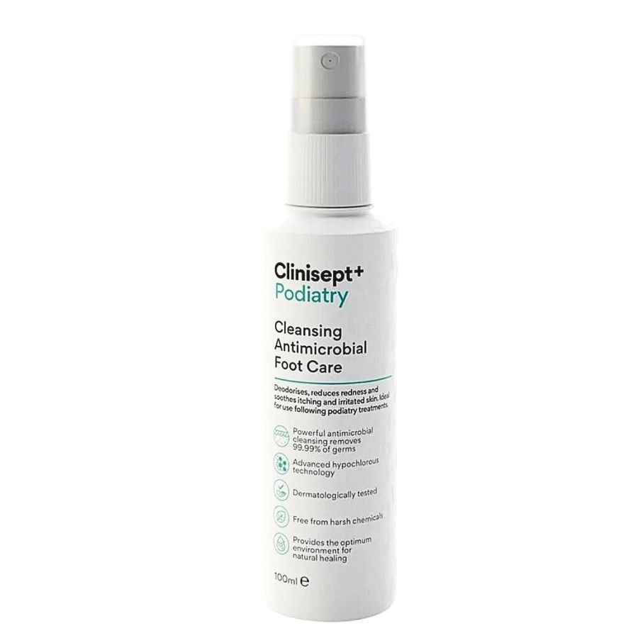 Clinisept+ Podiatry Cleansing Antimicrobial Foot Care Spray 100ml