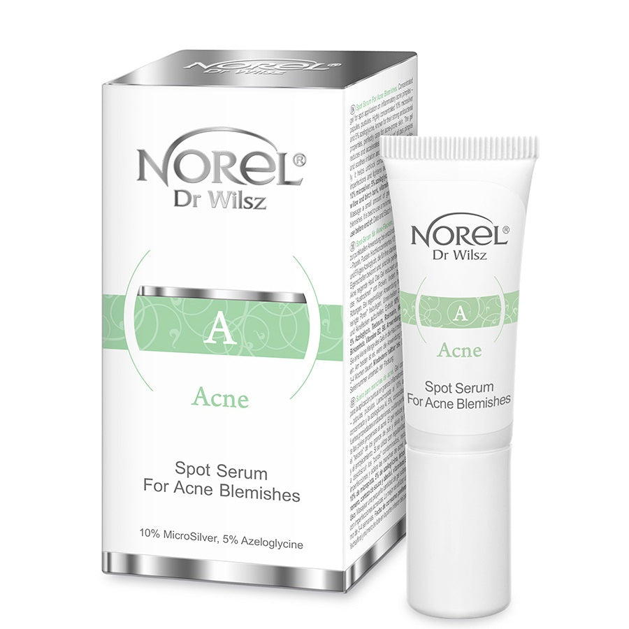 Norel Acne Spot Serum na niedoskonałości trądziku z 10% MicroSilver i 5% Azeloglicine 10ml