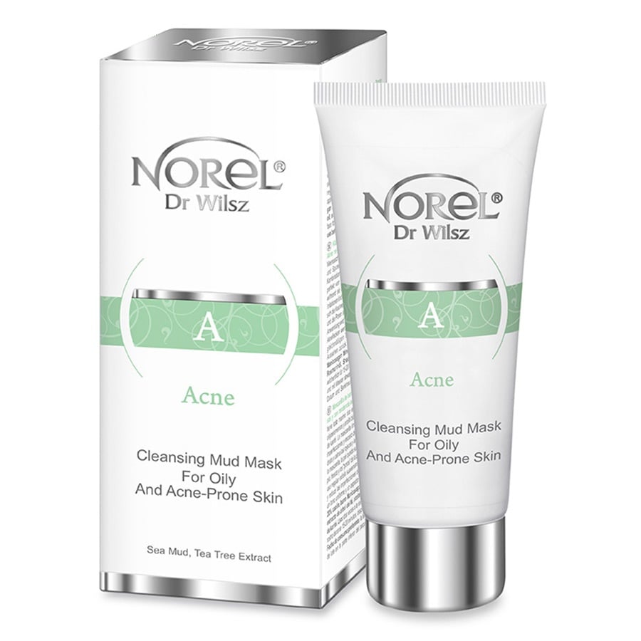 Norel Acne Cleansing Mud Mask do skóry tłustej i trądzikowej z błotem morskim i ekstraktem z drzewa herbacianego 100 ml