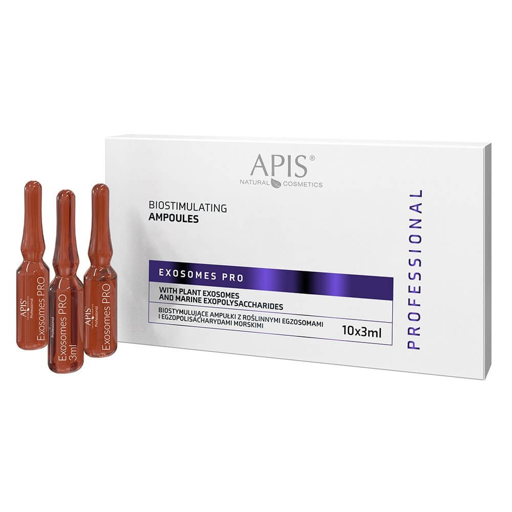 Apis Professional Exosomes Pro Biostimulating Ampoules z roślinnymi egzosomami i morskimi egzopolisacharydami 10 x 3ml