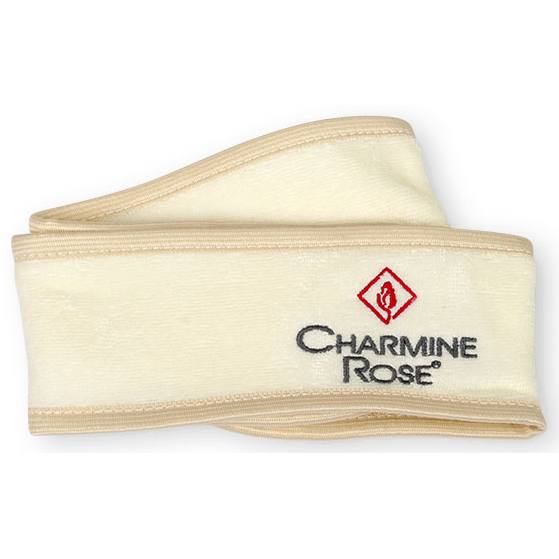 Charmine Rose Terry Cloth Headband do zabiegów kosmetycznych, spa, użytku domowego z logo