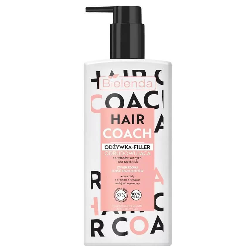 Bielenda Hair Coach Rebuilding Conditioner-Filler Do włosów suchych i kręconych 280ml