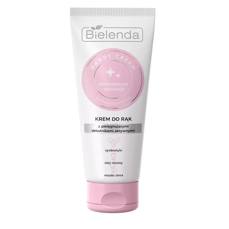 Bielenda Handy Cream Regenerujący Krem do Rąk z Olejkiem Różanym do Skóry Suchej, Wiotczej Z Utratą Jędrności 50ml