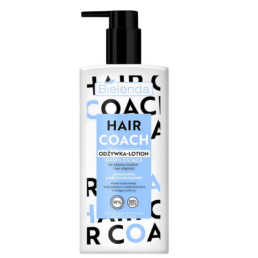 Bielenda Hair Coach Nawilżająca odżywka-lotion do włosów cienkich i pozbawionych objętości 280 ml