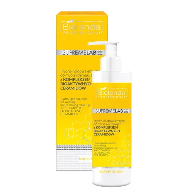 Bielenda Professional Supremelab Barrier Renew Hydro Lipid Emulsja oczyszczająca i do demakijażu z kompleksem bioaktywnych ceramidów 200ml