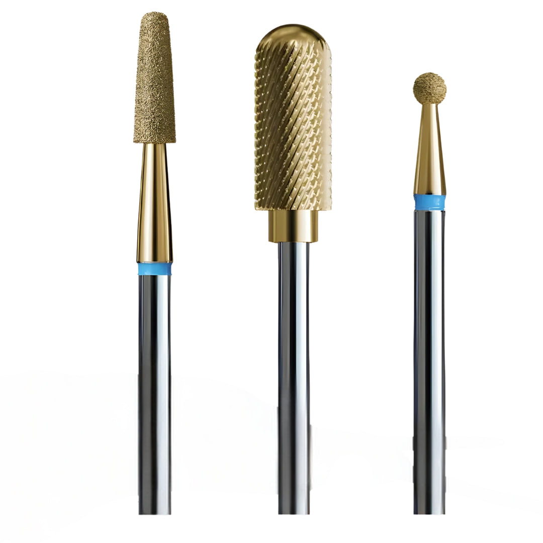 IQ Nails Home Spa Gold Drill Bits 3pcs