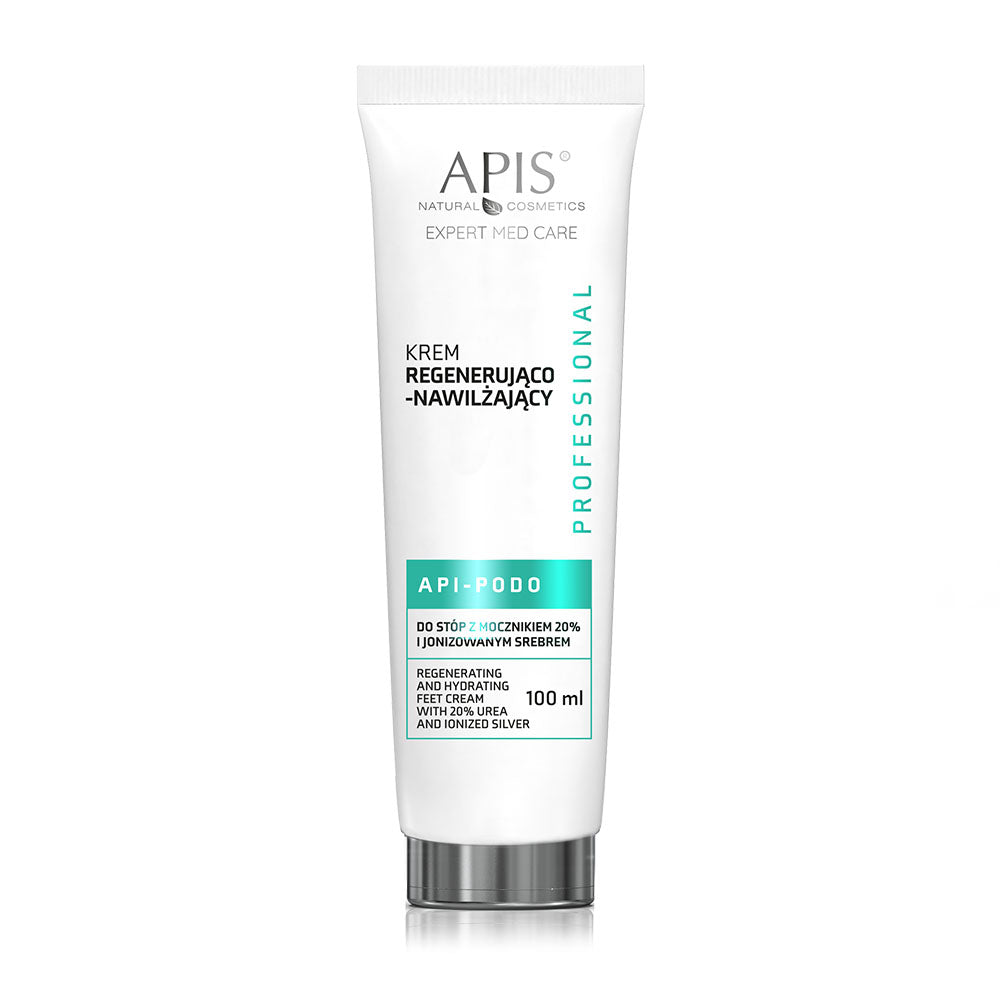Apis Professional Api Podo Regenerating and Hydrating Feet Cream with 20% Urea and Ionized Silver 100ml