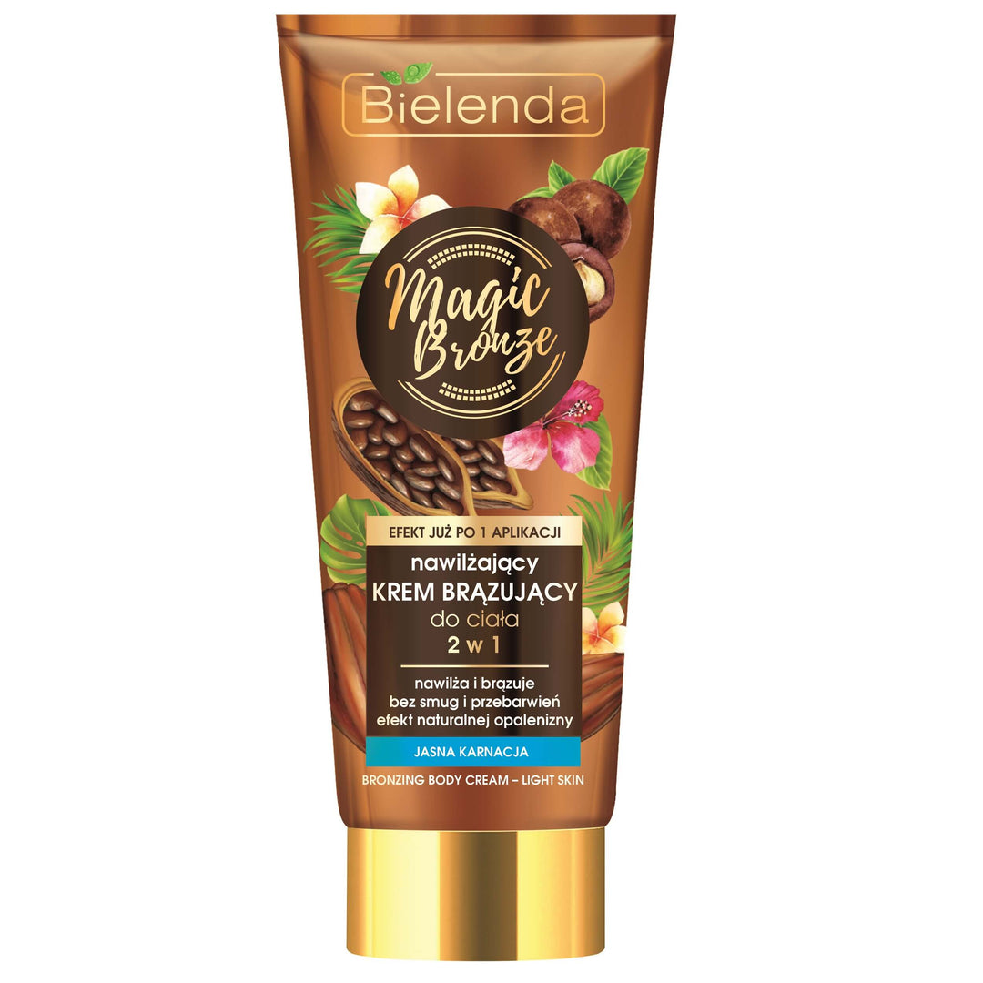 Bielenda Magic Bronze Moisturizing Bronzing Body Cream 2in1 Light Skin 200ml