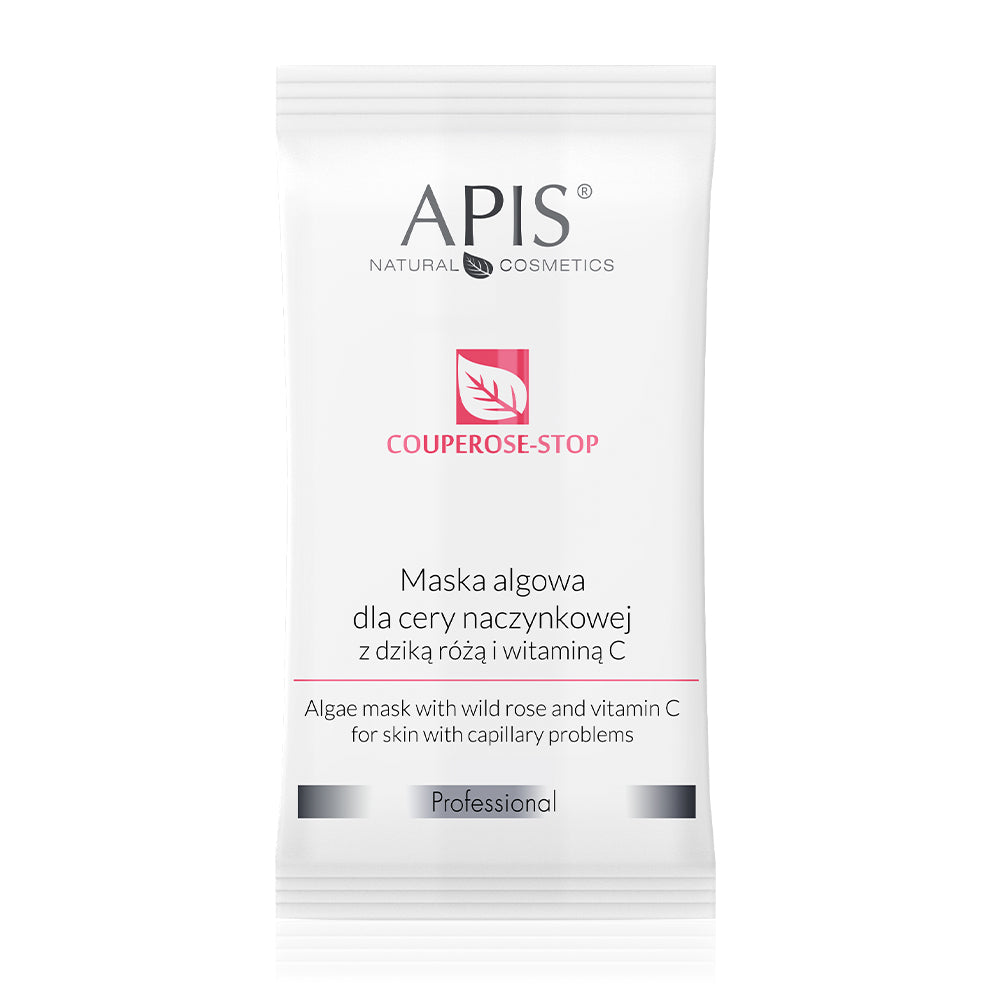 Apis Professional Couperose Stop Wild Rose and Vitamin C Algae Mask for Capillary Skin 20g