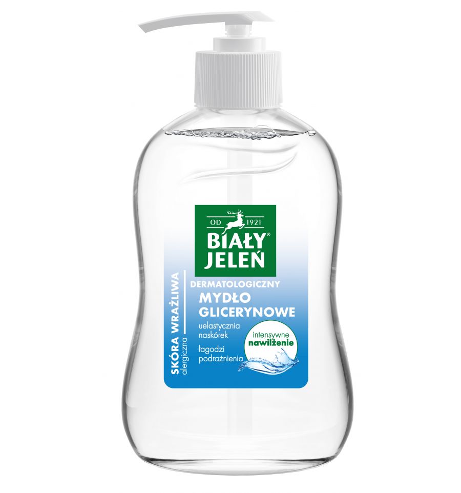 BIAŁY JELEŃ Glycerin Dermatological Liquid Soap 500 ml