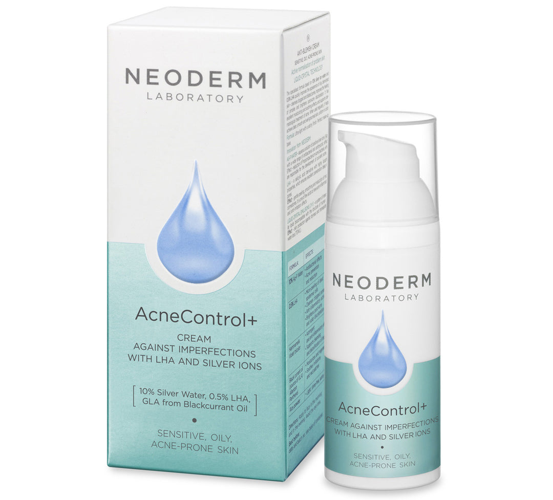 Neoderm AcneControl Krem przeciw niedoskonałościom z LHA i jonami srebra 50ml