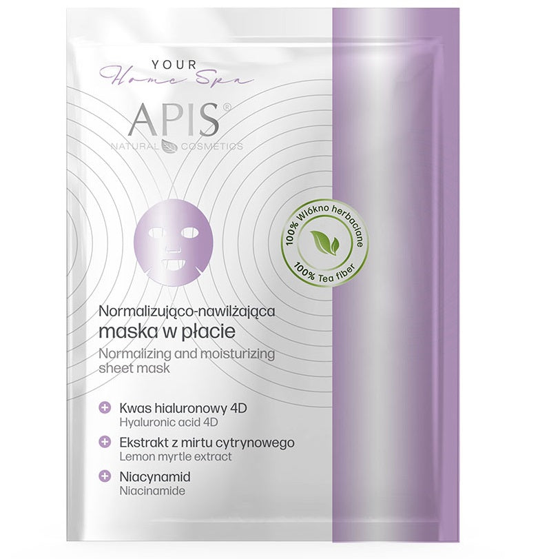 Apis Normalizing and Moisturising Sheet Mask with Hyaluronic Acid and Niacinamide