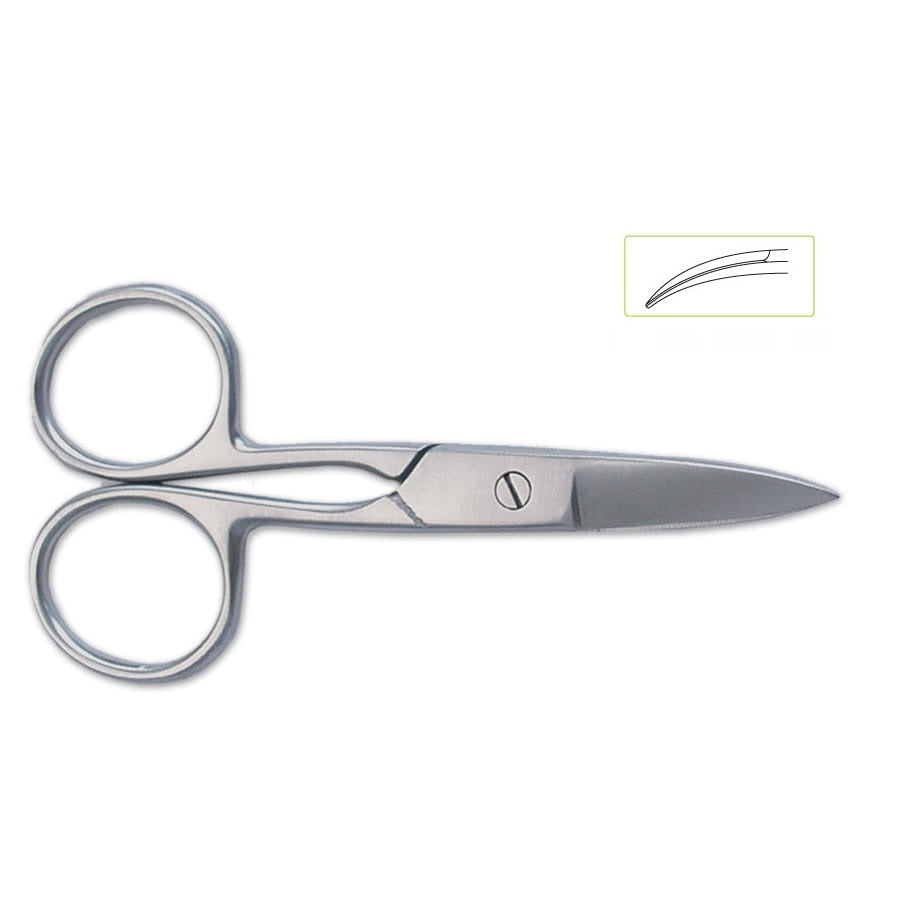 Hairplay Professional Scissors for Nail Trim with Long Blades and Curved Tip 9.5cm