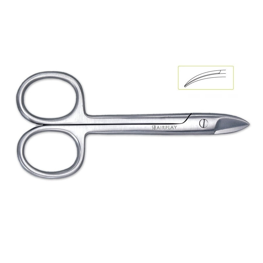 Nożyczki Hairplay Professional do twardych i grubych paznokci zakrzywione końcówki 10,5 cm