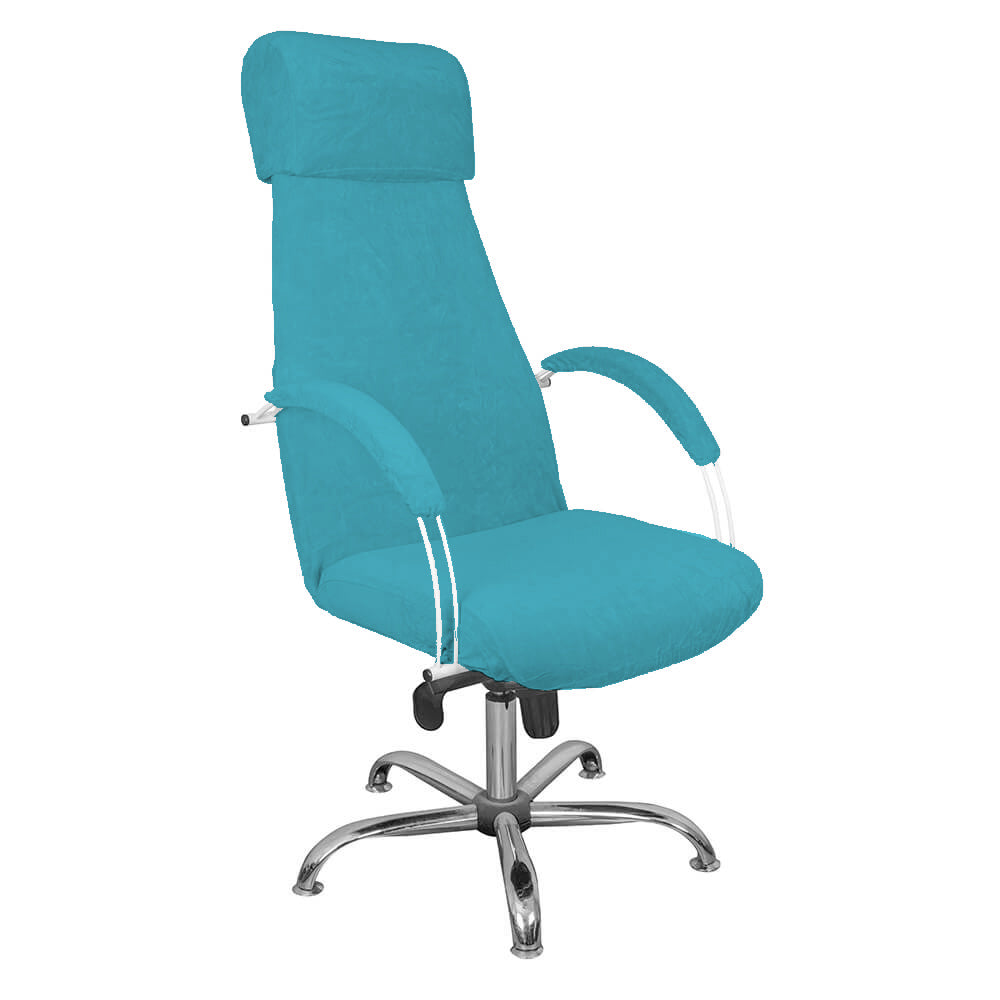 Terry Make-up and Pedicure Armchair Cover - Turquoise