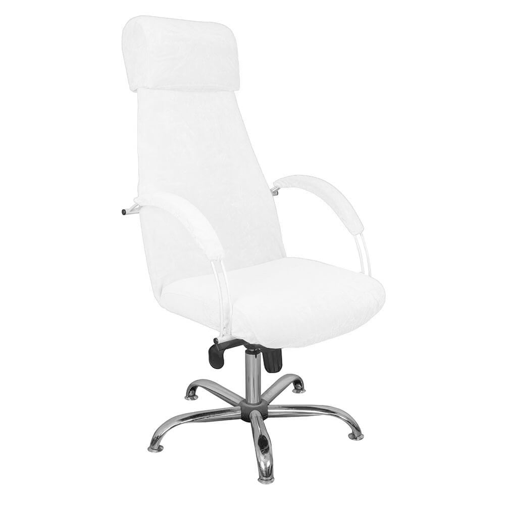 Terry Make-up and Pedicure Armchair Cover - White