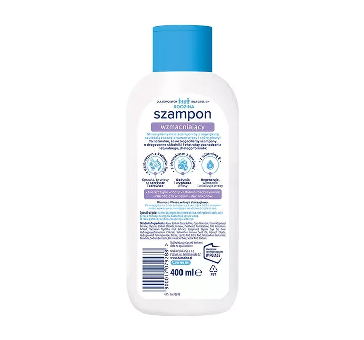 BAMBINO Rodzina Strengthening Shampoo for Thin and Delicate Hair 400 ml 5900017079288