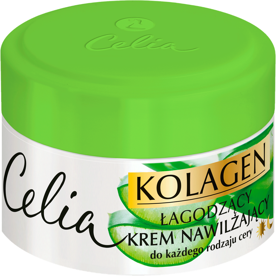 Celia - Kolagen - Łagodząco-Nawilżający Krem z Kolagenem i Aloesem – Komfort i Elastyczność Skóry 50ml 5900525037985