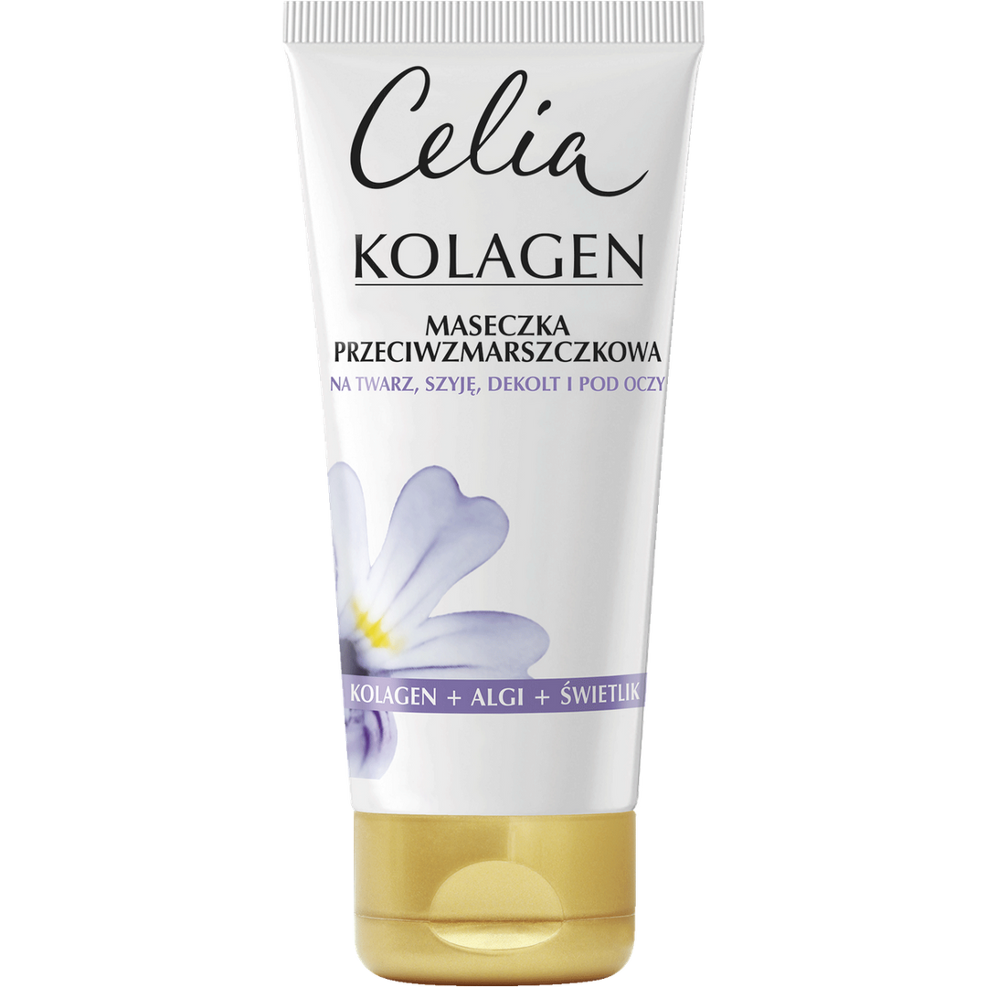 Celia - Collagen + Eyebright - Anti-wrinkle MASK for the face, neck, cleavage and under the eyes 60ml 5900525054074