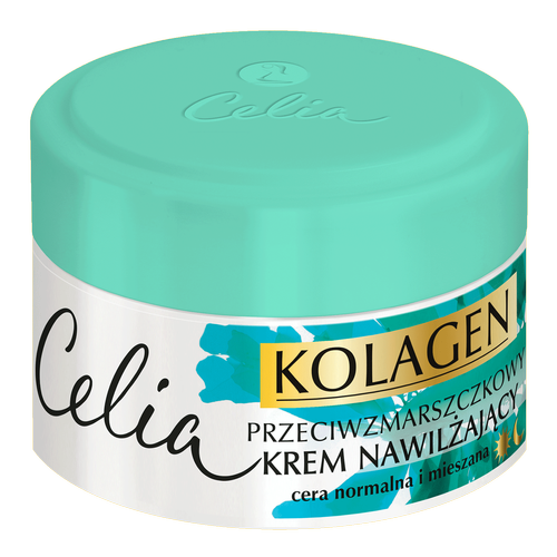 Celia - Kolagen + Algi 40+  Lekki Nawilżający Krem z Kolagenem i Algami Morskimi – Nawilżenie i Odnowa Skóry 50ml 5900525054036