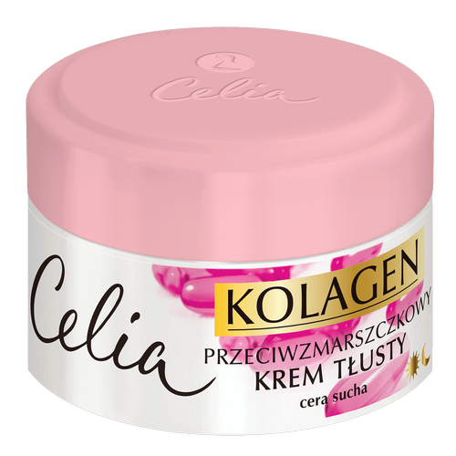 Celia - Kolagen + Witaminy 40+ - BOGATY KREM przeciwzmarszczkowy do skóry suchej i dojrzałej 50ml 5900525054012