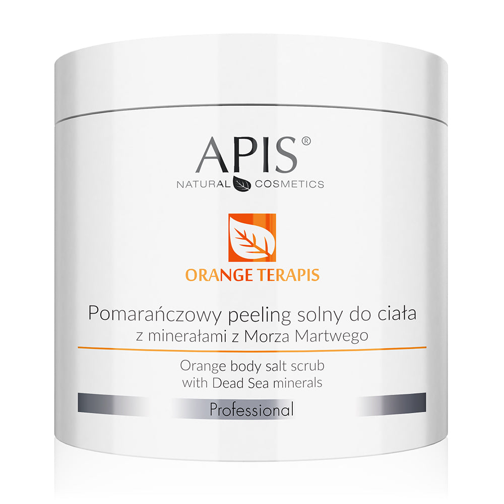 Apis Professional Orange Salt Body Scrub with Dead Salt Minerals 700g