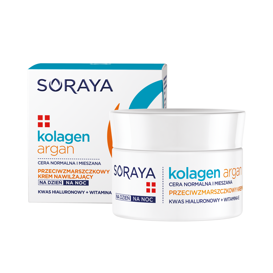 Soraya - Collagen + Argan - Moisturizing & Anti-Wrinkle Day and Night Cream 50ml 5901045063126