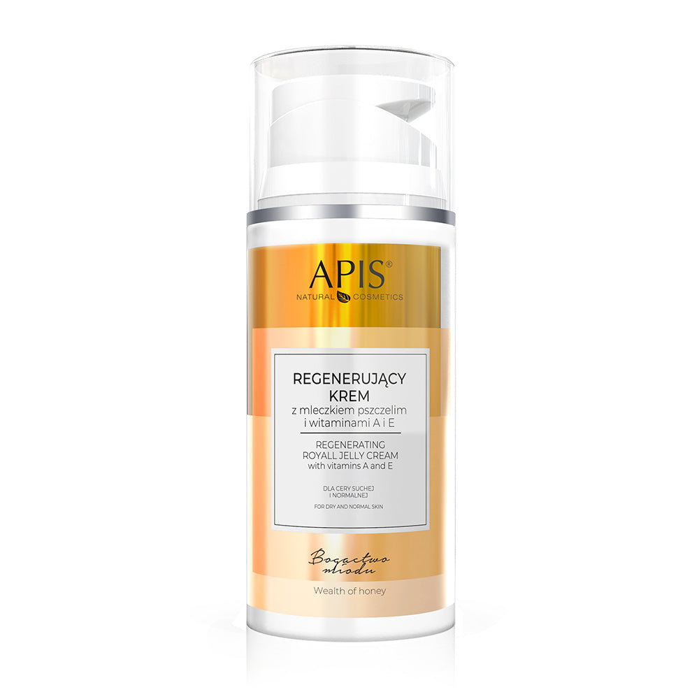 Apis Wealth of Honey 93% Natural Ingredients Regenerating Cream with Royal Jelly an Vitamins A,E 100ml