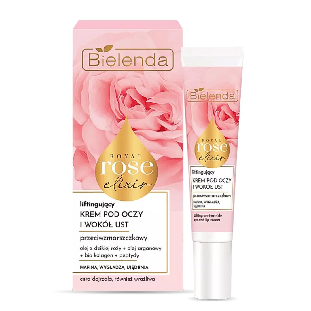 Bielenda Royal Rose Elixir Lifting &amp; Anti-Wrinkle Eye And Lip Cream 15ml