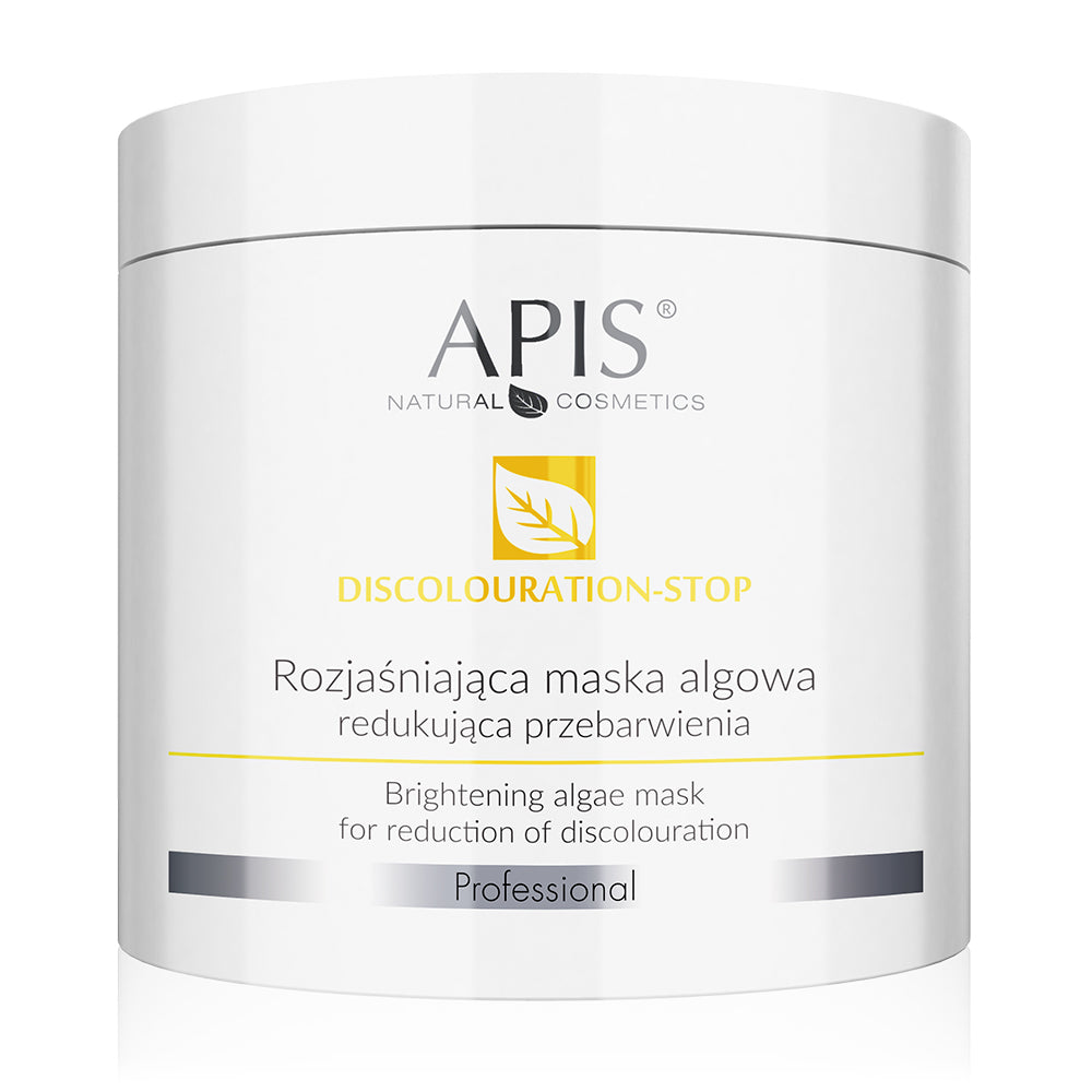 Apis Professional Discolouration Stop Brightening Algae Mask do redukcji przebarwień 200g