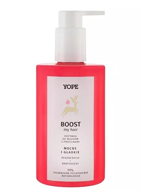 YOPE BOOST my HAIR Odżywka Regenerująca do Zniszczonych Włosów z Proteinami 300 ml 5903760203023