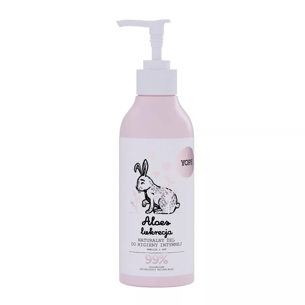 Yope - Naturalny żel do HIGIENY INTYMNEJ 99% składników pochodzenia podstawowego ALOES I LUKRECJA 300ml 5900168907751 