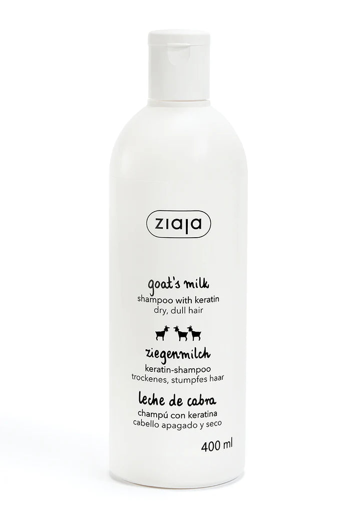 Ziaja - Goat Milk - SHAMPOO with conditioner keratin for rough and dull hair 400ml 5901887032601